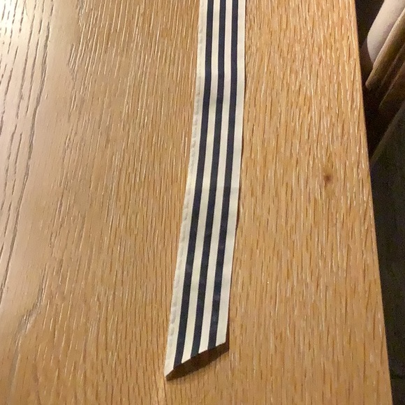 Ladies/misses navy and white ribbon belt - Picture 4 of 5